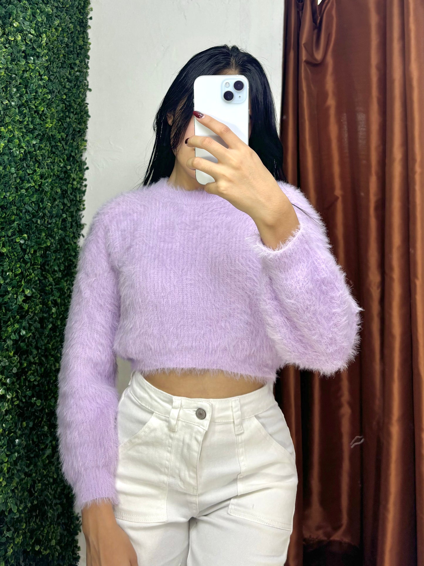 Suéter crop