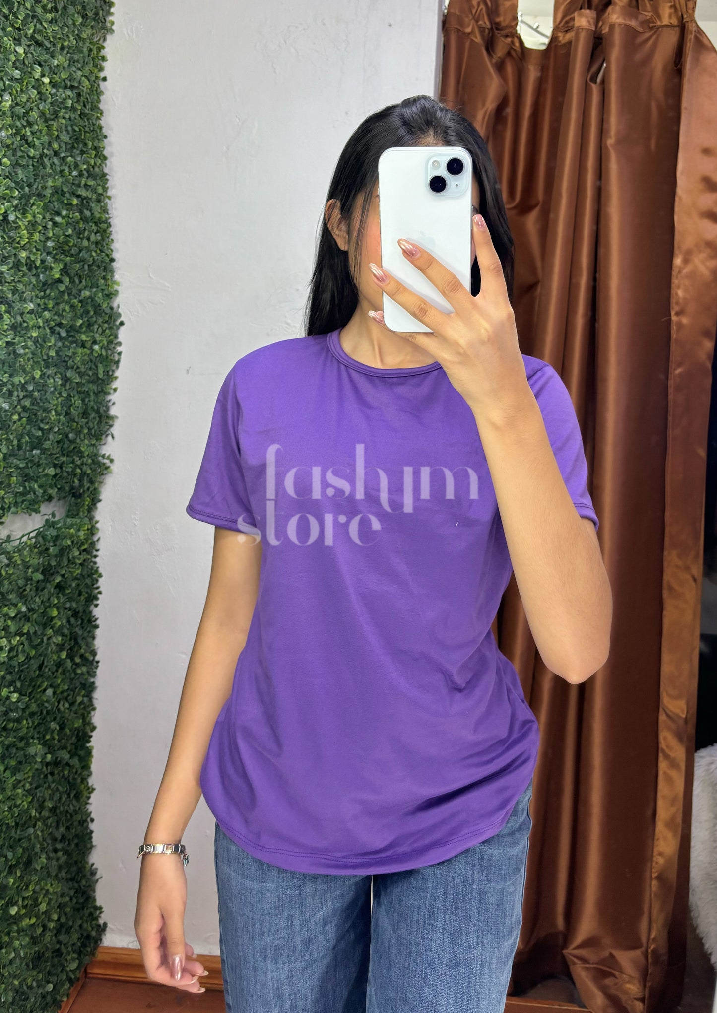 Playera lisa en morado