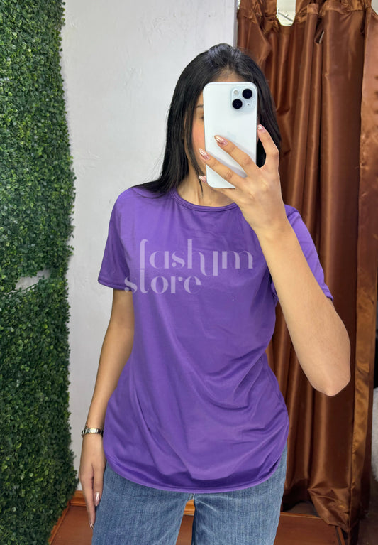 Playera lisa en morado