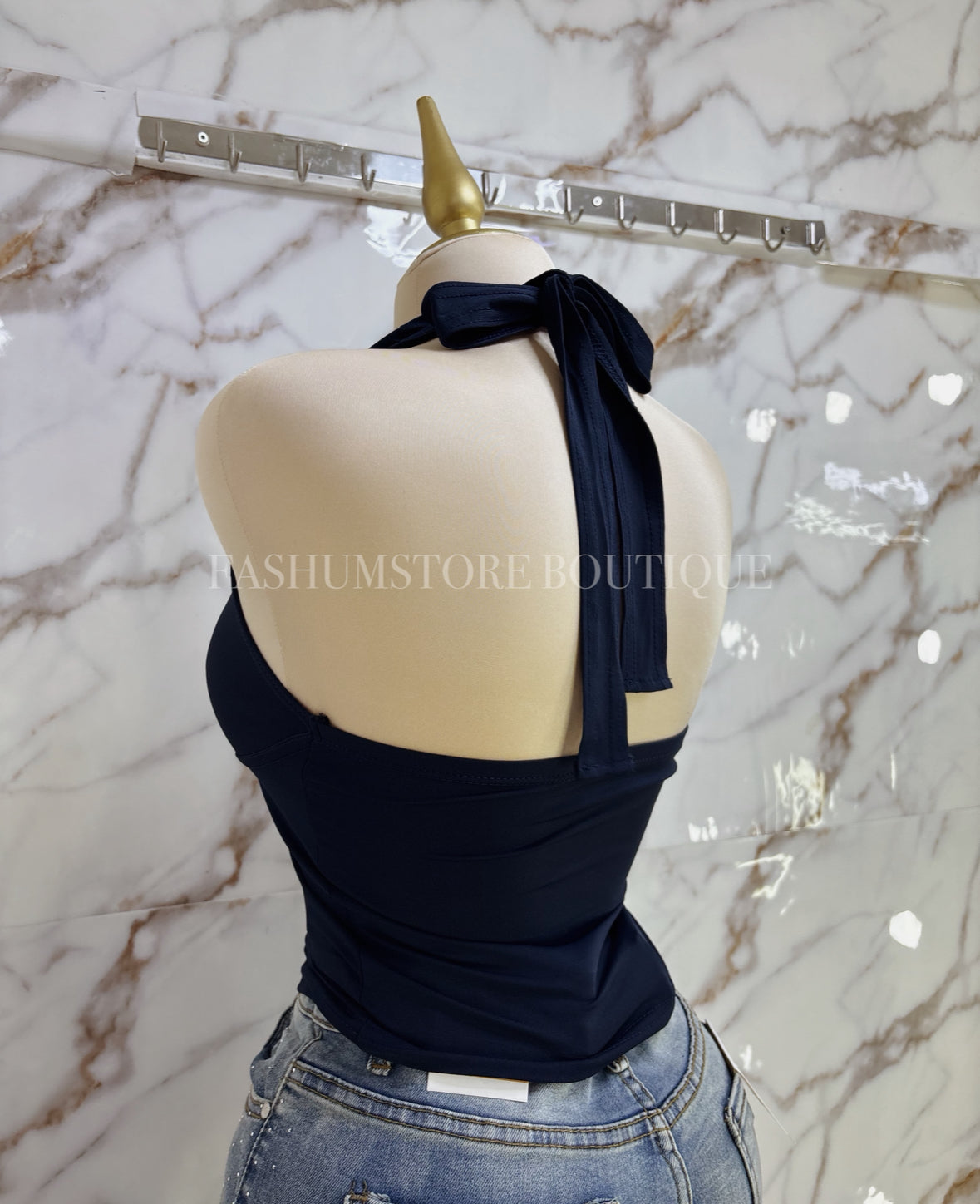 Blusa cuello halter