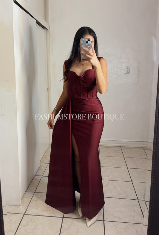 vestido largo tira por un lado L/XL