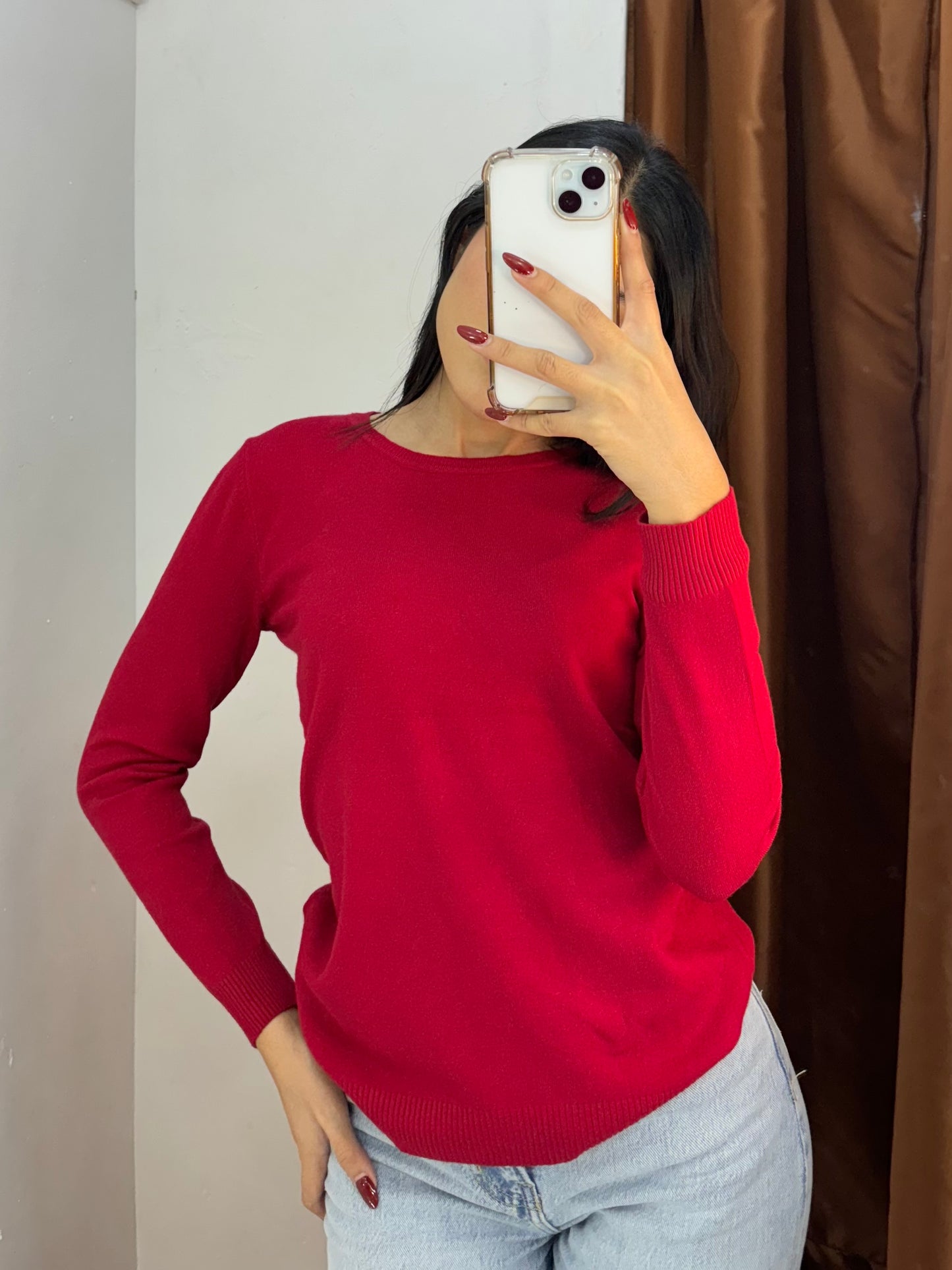 Blusa manga larga
