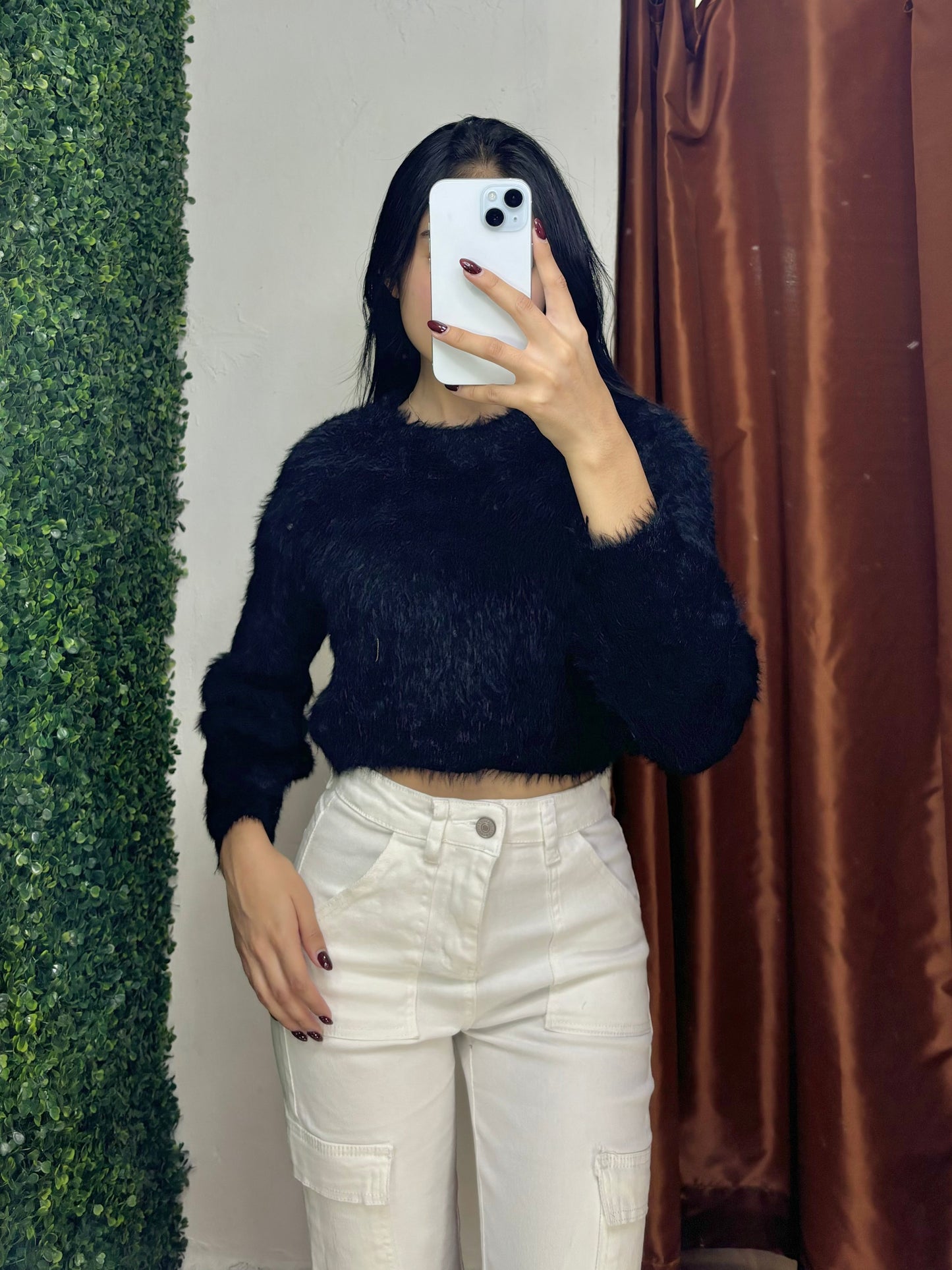 Suéter crop