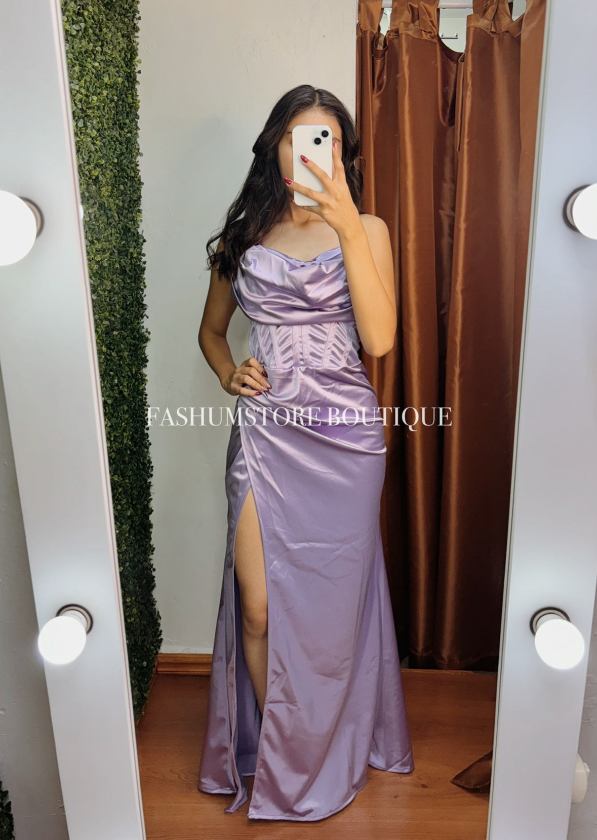 Vestido largo tipo corset