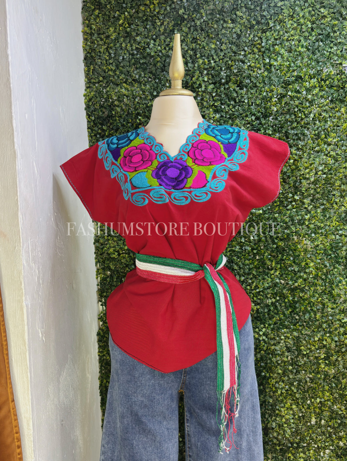 Blusa mexicana bordada