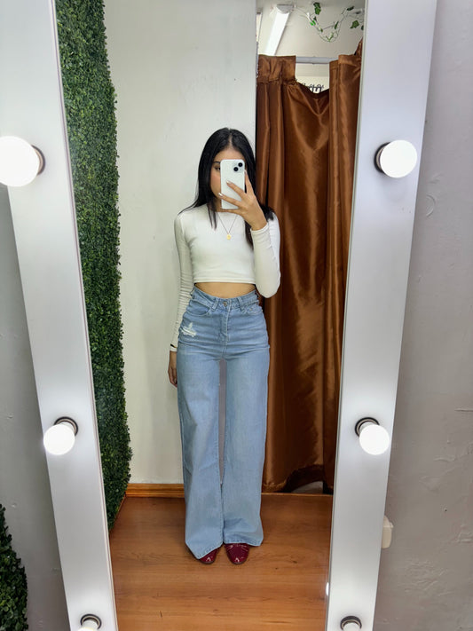 Pantalón wide leg