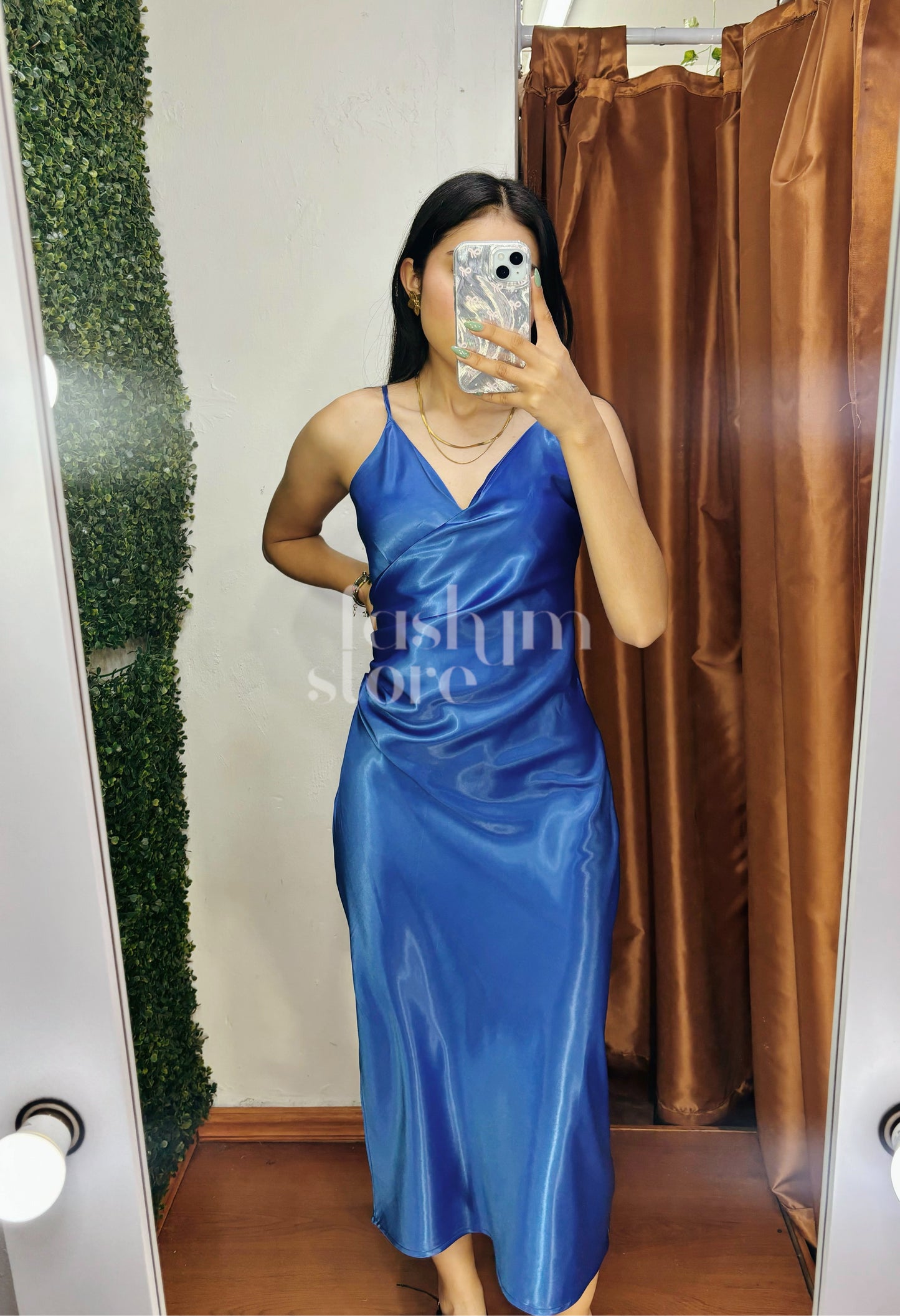Vestido formal color azul