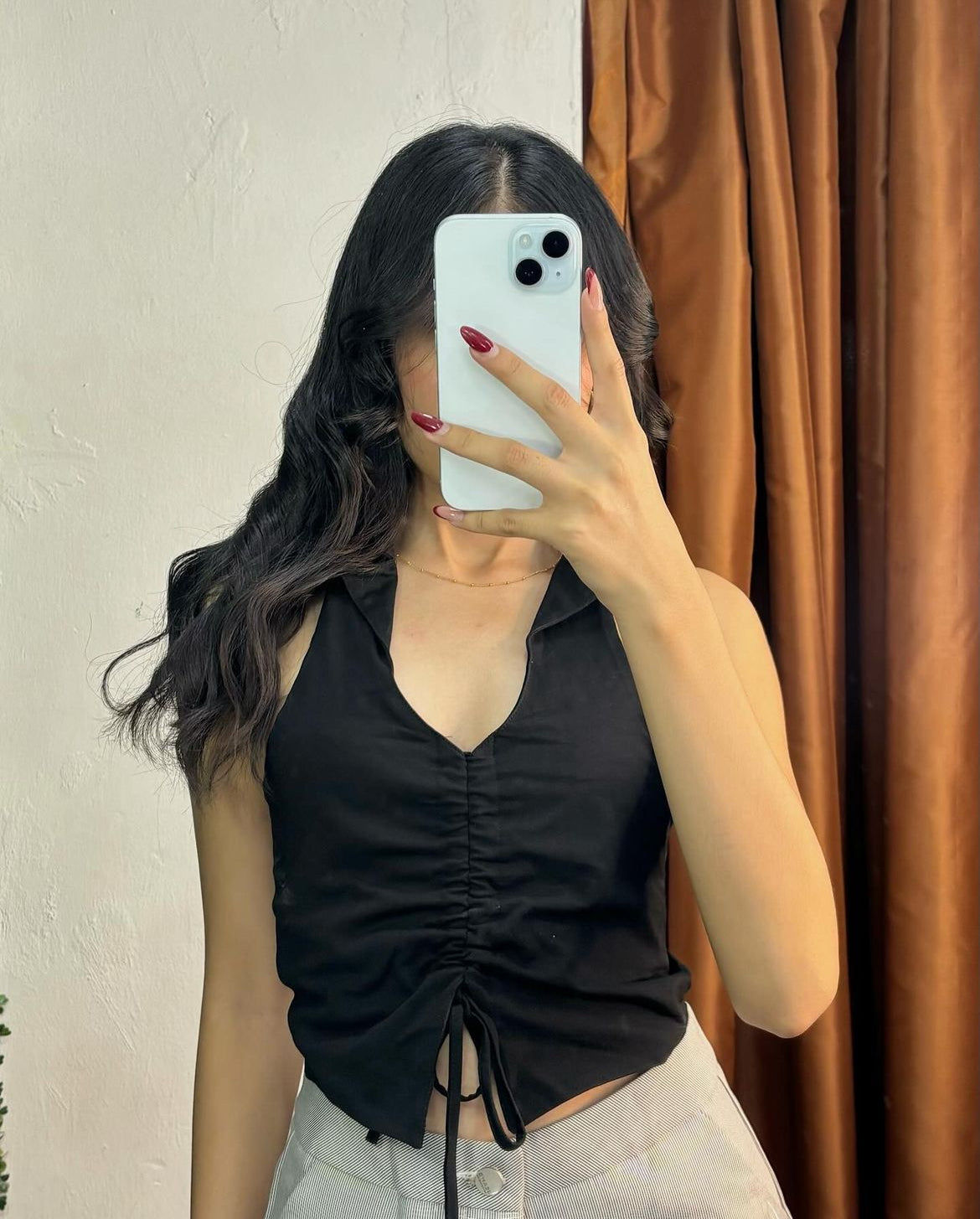 Tank top fruncido talla S/M